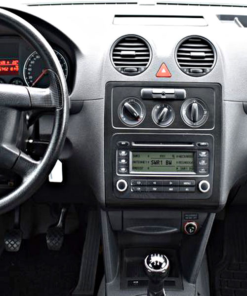 VW Caddy 2K Autoradio Einbaurahmen Doppel DIN Einbauset