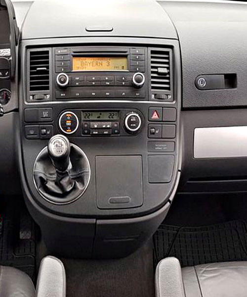 VW T5 Autoradio Einbauset Doppel DIN
