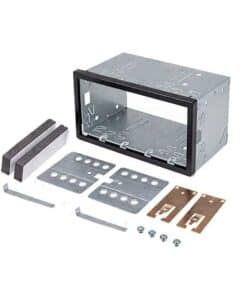 Doppel DIN Radio Einbaurahmen für VW Passat 3BG, inklusive Montagematerial.